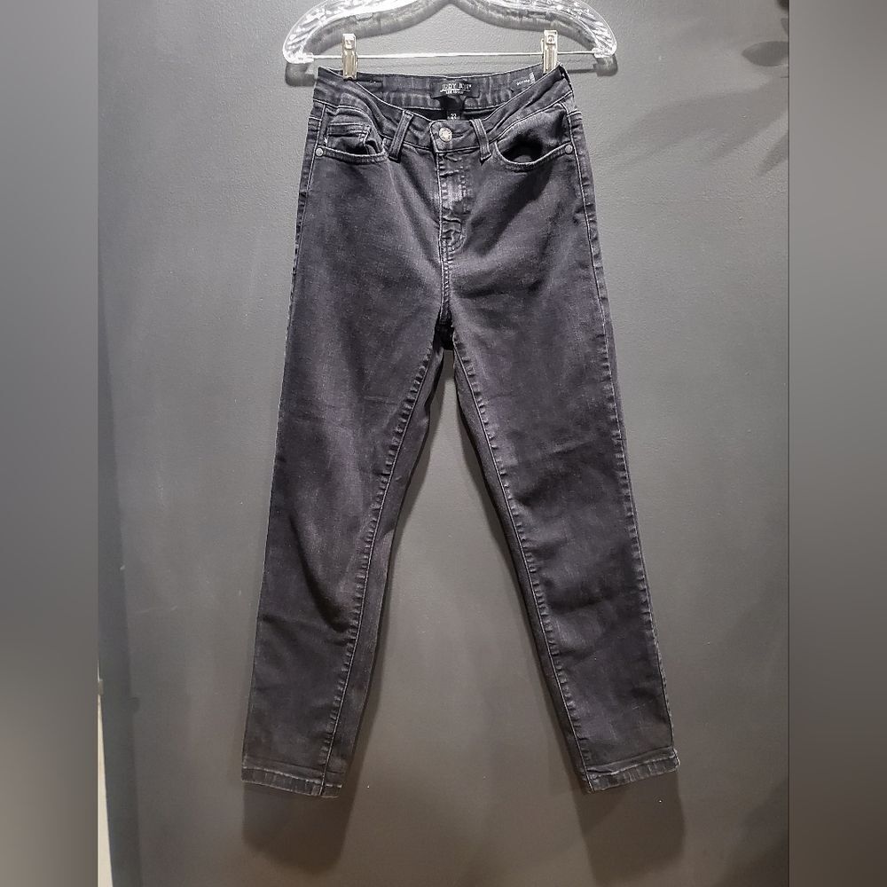 Judy Blue Boyfriend Fit Jeans Washed Black Sz 27